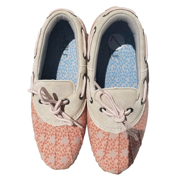 JBU By Jambu Women's Gwen Garden Ready Peach Floral Duck Shoes 7M (JB19GGR69) - Picture 4 of 12